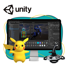 Мир игр на Unity 2D на популярном движке + AI-помощники - КИБЕРшкола программирования для детей, компьютерные курсы для школьников, начинающих и подростков - KIBERone г. Котлас