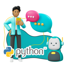Умный чат-бот на Python - КИБЕРшкола программирования для детей, компьютерные курсы для школьников, начинающих и подростков - KIBERone г. Котлас